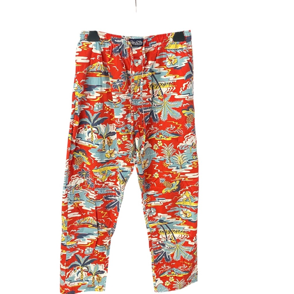 Polo by Ralph Lauren Red Tropical Sleepwear Size M